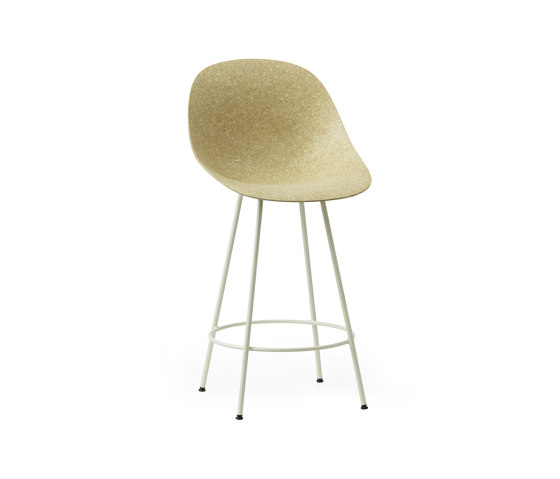 Mat Barstuhl 65 cm Creme stahl - Hanffasern | Barhocker | Normann Copenhagen