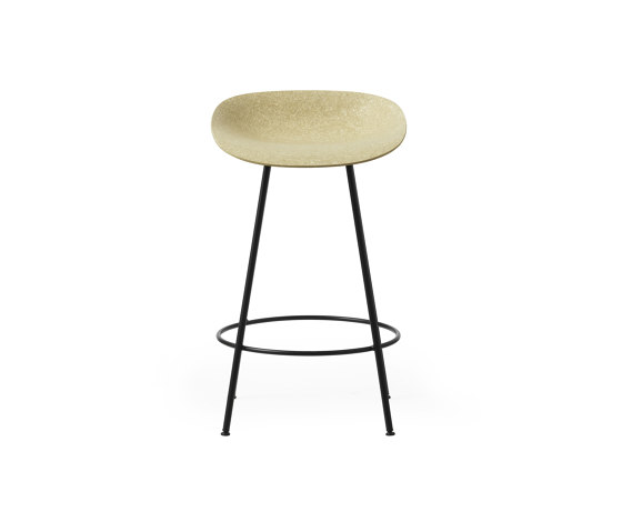 Mat Barstuhl 65 cm schwarzes stahl  Hanffasern | Barhocker | Normann Copenhagen