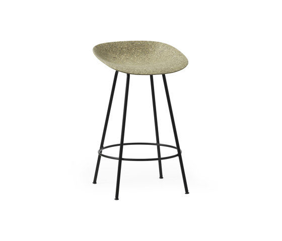 Mat Barstool 65 cm Black Steel - Seaweed | Sgabelli bancone | Normann Copenhagen