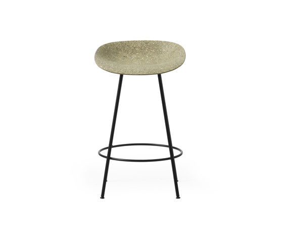 Mat Barstuhl 65 cm schwarzes stahl - Seegras | Barhocker | Normann Copenhagen