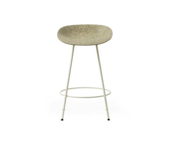 Mat Barstool 65 cm Cream Steel - Seaweed | Taburetes de bar | Normann Copenhagen