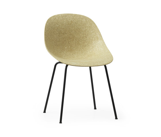 Mat Chair Black Steel - Hemp | Chairs | Normann Copenhagen