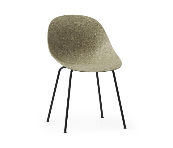 Mat Chair Black Steel - Seaweed | Sedie | Normann Copenhagen