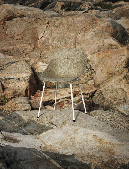 Mat Chair Cream Steel - Seaweed | Chairs | Normann Copenhagen