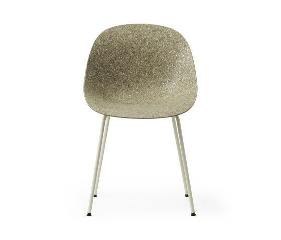 Mat Chair Cream Steel - Seaweed | Chairs | Normann Copenhagen