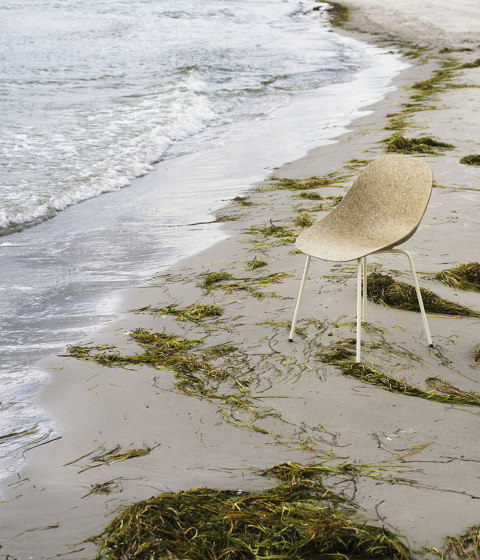 Mat Chair Cream Steel - Seaweed | Chaises | Normann Copenhagen