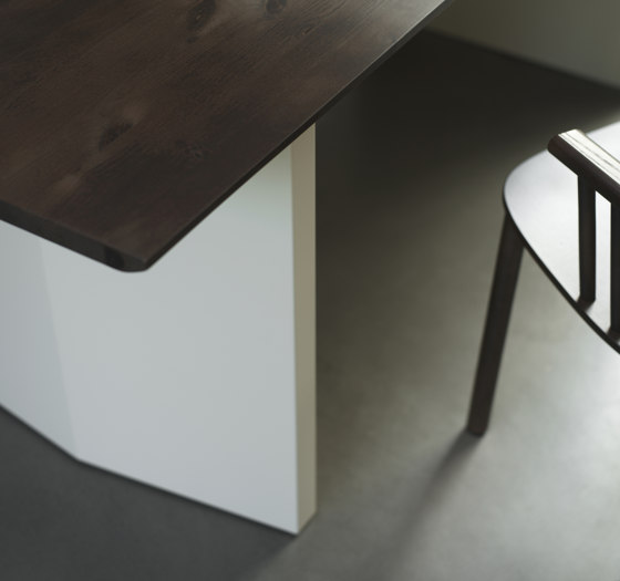 Panel Table 200x90cm Cream/Dark Brown | Mesas comedor | Normann Copenhagen