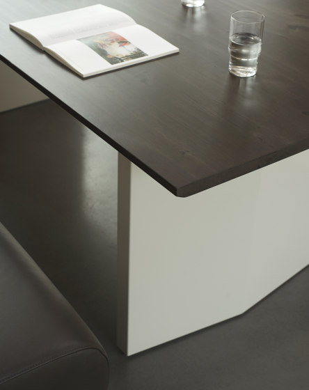 Panel Table 200x90cm Cream/Dark Brown | Mesas comedor | Normann Copenhagen