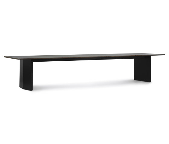 Panel Table 420x100cm Black/Dark Brown | Dining tables | Normann Copenhagen