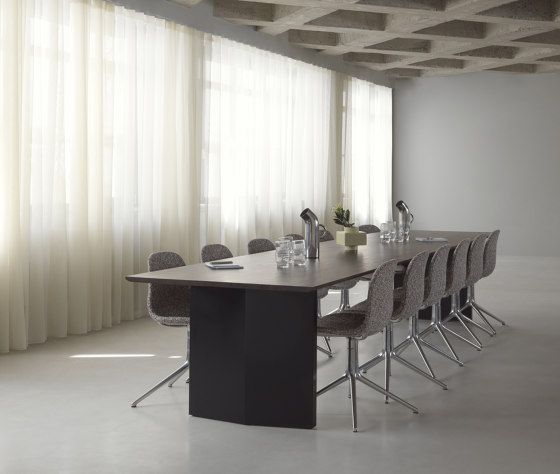 Panel Table 420x100cm Black/Dark Brown | Dining tables | Normann Copenhagen