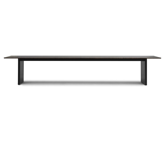 Panel Table 420x100cm Black/Dark Brown | Dining tables | Normann Copenhagen