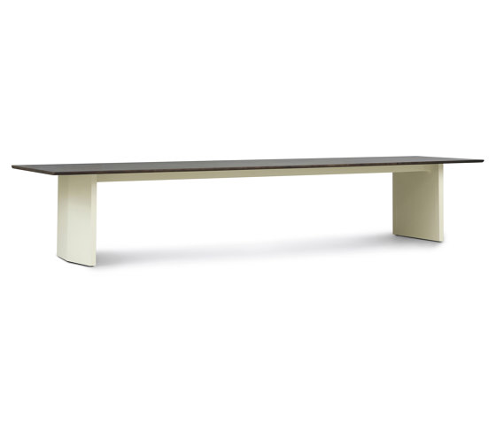 Panel Table 420x100cm Cream/Dark Brown | Tables de repas | Normann Copenhagen