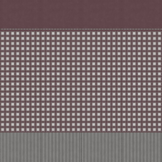 Quadrato Bordeaux Piccolo | 508_001 | Carta parati / tappezzeria | Taplab Wall Covering