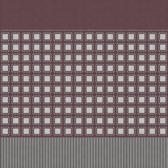 Quadrato Bordeaux | 508_005 | Wandbeläge / Tapeten | Taplab Wall Covering