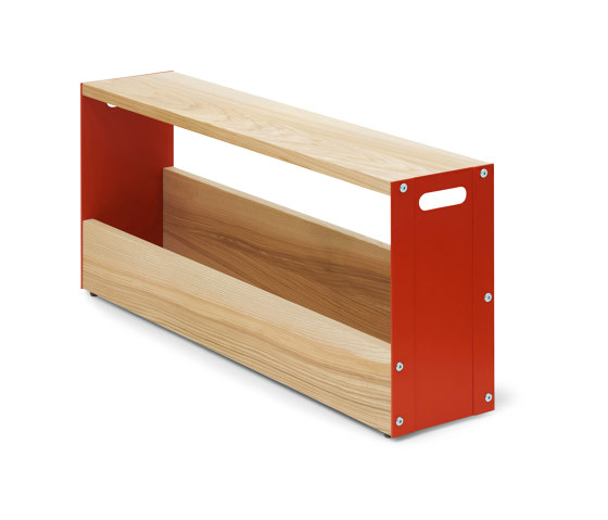 Anna | Bench and side table - RAL 2001 red orange | Benches | Magazin®