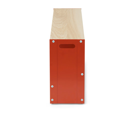 Anna | Bench and side table - RAL 2001 red orange | Benches | Magazin®