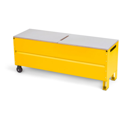 CMB-5143 | Chest Bench, traffic yellow RAL 1023 | Benches | Magazin®