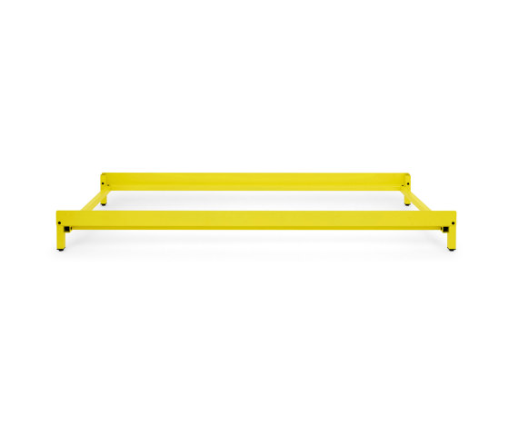 Erik | bed, 90 x 200 cm - stackable, RAL 1016 sulphur yellow | Bedframes | Magazin®