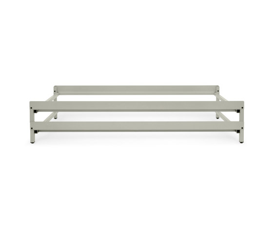 Erik | bed, 90 x 200 cm - stackable, RAL 7032 pebble grey | Sommiers / Cadres de lit | Magazin®