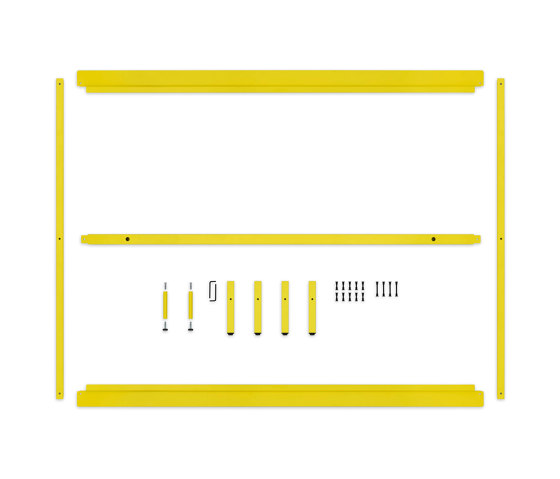 Erik | bed, 160 x 200 cm, RAL 1016 sulphur yellow | Bedframes | Magazin®