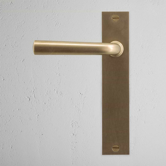 Apsley Long Plate Fixed Door Handle | Lever handles | Corston Architectural Detail