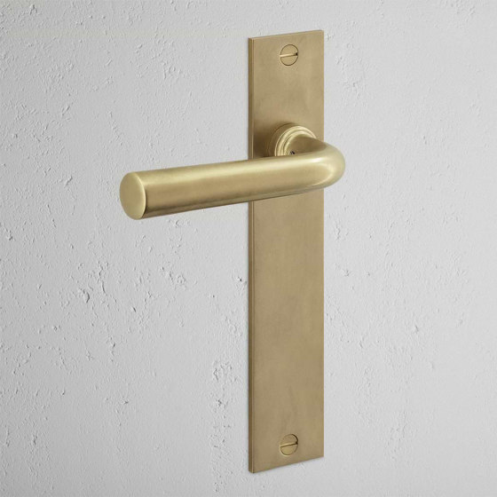 Apsley Long Plate Fixed Door Handle | Lever handles | Corston Architectural Detail