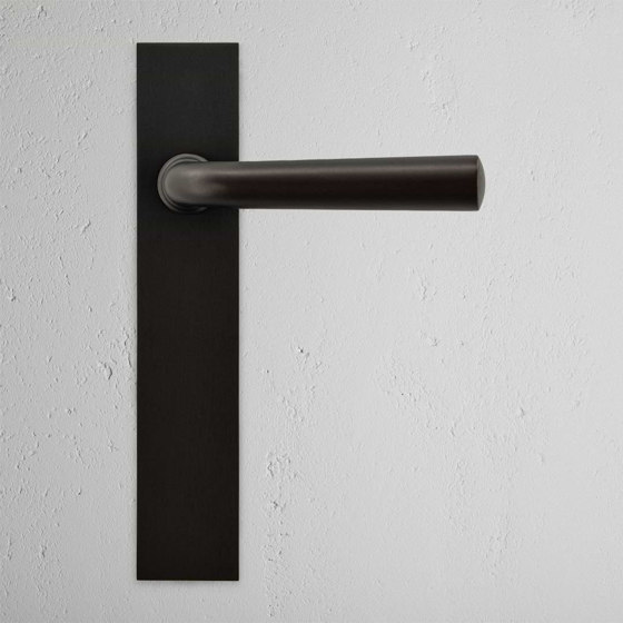 Manilla para puertas Apsley con placa larga (fija) | Manillas | Corston Architectural Detail