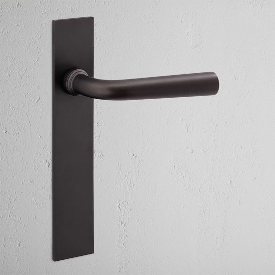 Apsley Long Plate Fixed Door Handle | Lever handles | Corston Architectural Detail