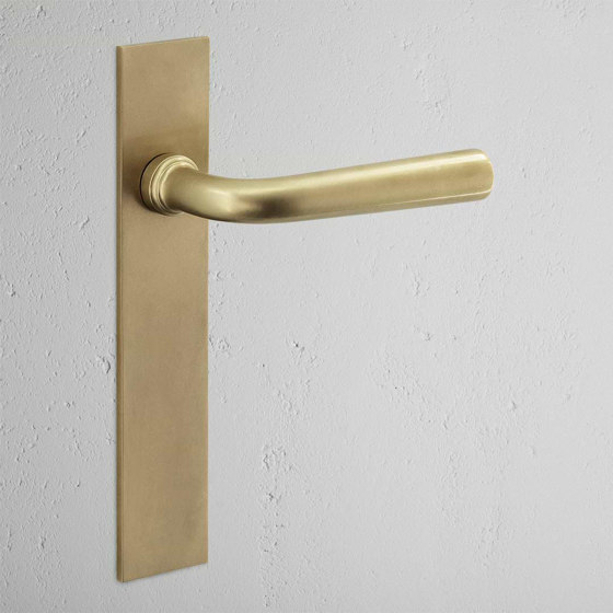 Apsley Long Plate Sprung Door Handle | Lever handles | Corston Architectural Detail