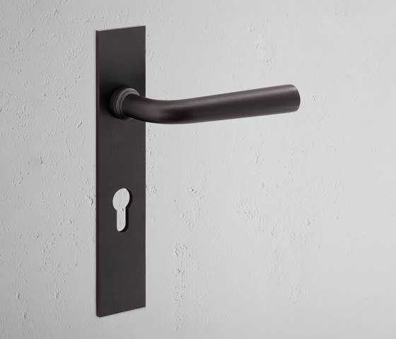 Apsley Long Plate Sprung Door Handle & Euro Lock | Lever handles | Corston Architectural Detail