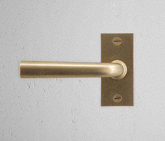 Apsley Short Plate Fixed Door Handle | Lever handles | Corston Architectural Detail