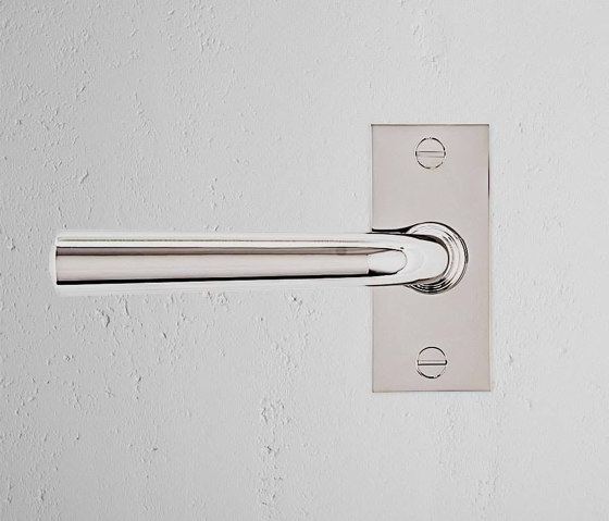 Apsley Short Plate Fixed Door Handle | Lever handles | Corston Architectural Detail