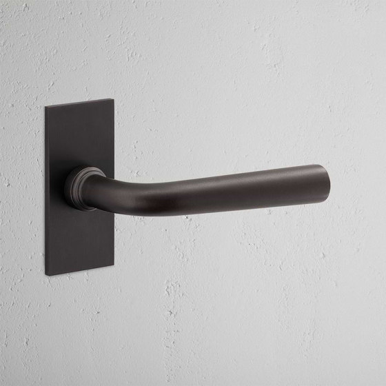 Apsley Maniglia per porta con placca corta e molla | Maniglie porta | Corston Architectural Detail