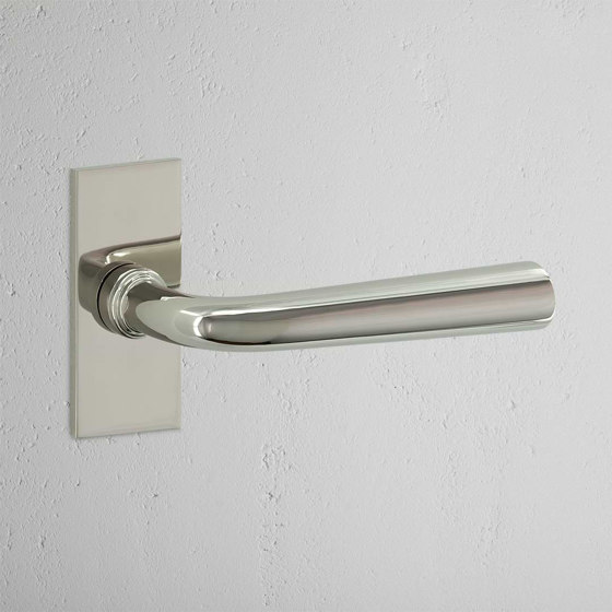 Apsley Short Plate Sprung Door Handle | Lever handles | Corston Architectural Detail