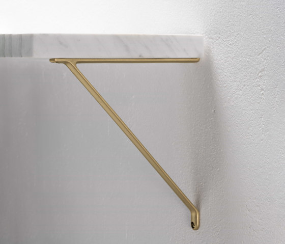 Brixton Shelf Bracket 200mm | Furniture glass shelf brackets | Corston Architectural Detail