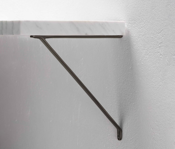 Brixton Shelf Bracket 200mm | Furniture glass shelf brackets | Corston Architectural Detail