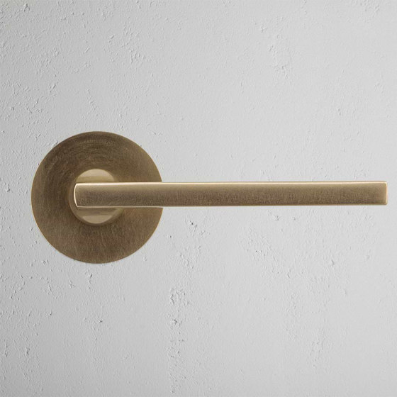 Clayton Flush Rose Fixed Door Handle | Lever handles | Corston Architectural Detail