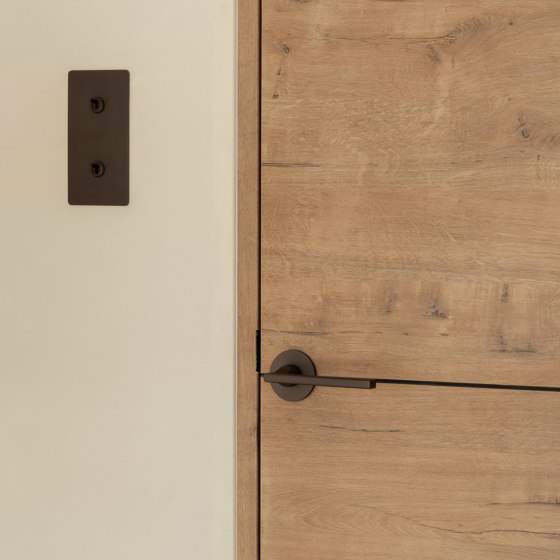 Clayton Flush Rose Sprung Door Handle | Lever handles | Corston Architectural Detail