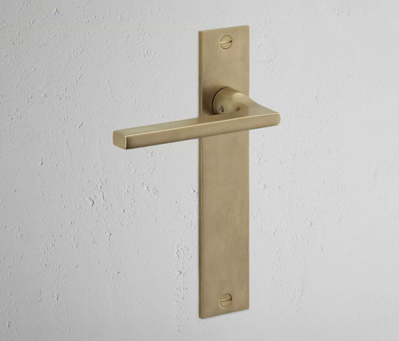 Clayton Long Plate Fixed Door Handle | Lever handles | Corston Architectural Detail