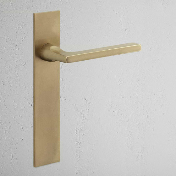 Clayton Long Plate Fixed Door Handle | Lever handles | Corston Architectural Detail