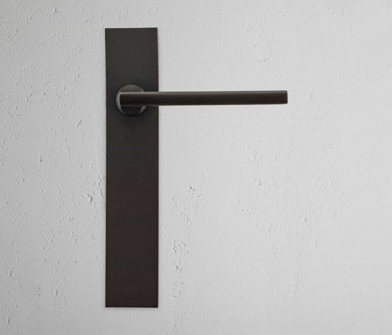 Clayton Long Plate Fixed Door Handle | Lever handles | Corston Architectural Detail