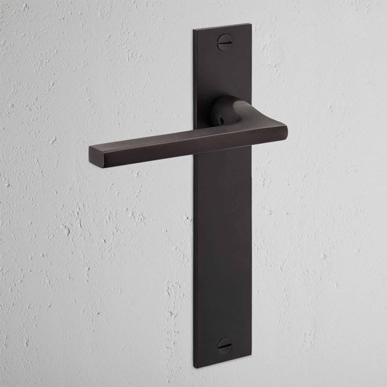 Clayton Long Plate Fixed Door Handle | Lever handles | Corston Architectural Detail