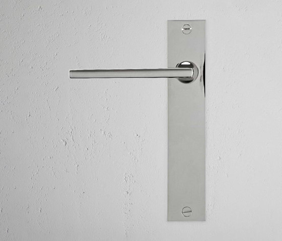 Clayton Long Plate Fixed Door Handle | Lever handles | Corston Architectural Detail