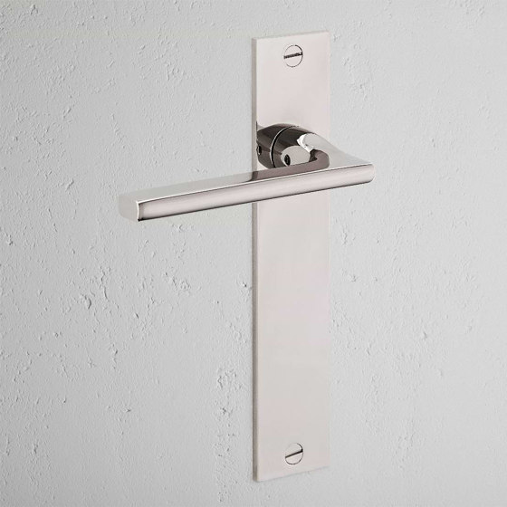 Clayton Long Plate Fixed Door Handle | Lever handles | Corston Architectural Detail