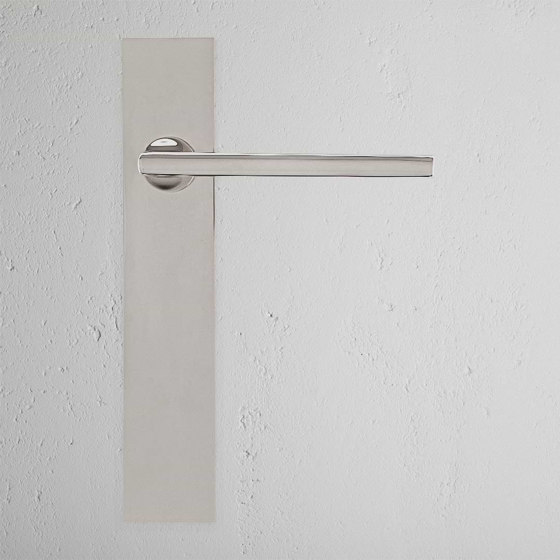 Clayton Long Plate Fixed Door Handle | Lever handles | Corston Architectural Detail