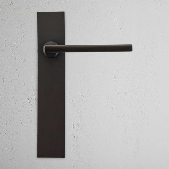 Clayton Long Plate Sprung Door Handle | Lever handles | Corston Architectural Detail