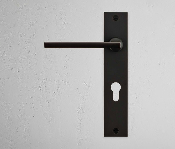 Clayton Long Plate Sprung Door Handle & Euro Lock | Lever handles | Corston Architectural Detail