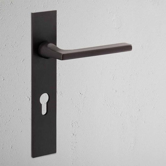 Clayton Long Plate Sprung Door Handle & Euro Lock | Lever handles | Corston Architectural Detail