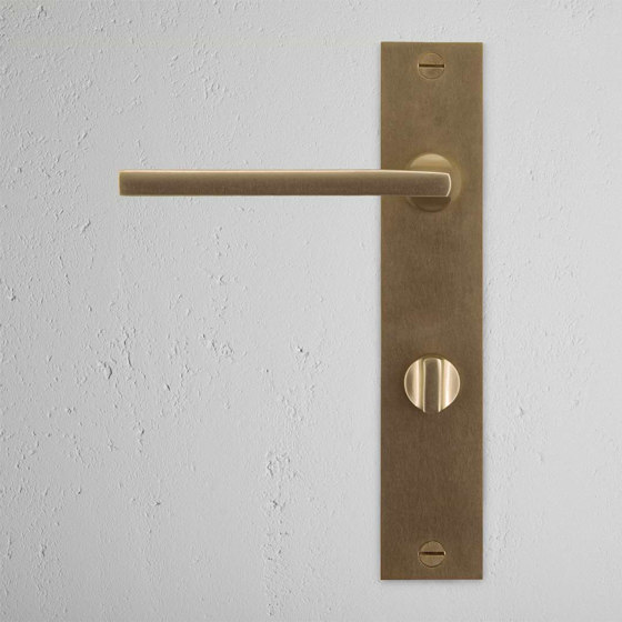 Clayton Long Plate Sprung Door Handle & Thumbturn | Lever handles | Corston Architectural Detail