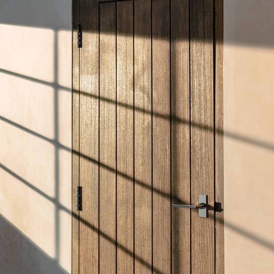 Clayton Short Plate Sprung Door Handle | Lever handles | Corston Architectural Detail